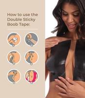 Magic Dubbelzijdige Boob tape - BH tape - Boob tape die aan 2 klanten plakt - Fashion tape - Huidskleur - thumbnail