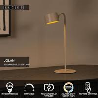 Lucide JOLAN - Oplaadbare Bureaulamp/Klemlamp/Wandlamp - Accu/Batterij - LED Dim to warm - 1x3,5W 2700K/5700K - Taupe - thumbnail