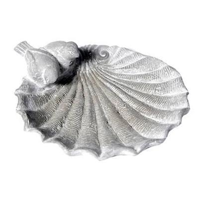 Mega Collections schelp vogelbadje Ø 23 x 7cm