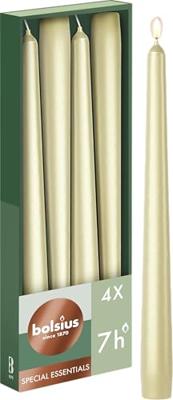 Bolsius gotische kaars 245/24 doos 4 Metallic Zilver