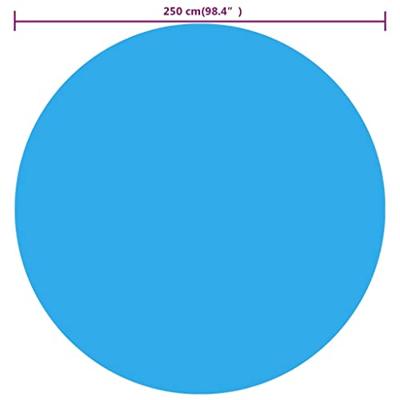 Solar zwembadfolie drijvend rond 250 cm PE blauw Solar zwembadfolie drijvend rond 250 cm PE blauw