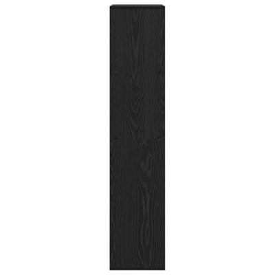 Boekenkast Zwart eiken 69.5 x 29 x 137.5 cm Bewerkt hout