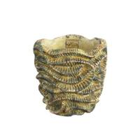 PTMD bloempot waves bruin rond m 17 cm | 8 stuks - thumbnail