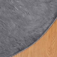 Nep Schapenvacht Tapijt Tafalla Antraciet Ø 100 cm Polyester - thumbnail