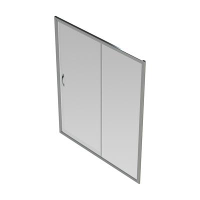 GO by Van Marcke Belo schuifdeur 160x190cm 6mm easy clean glas profielen aluminium verchroomd regelbaar 1560-1610mm S2050160 GO by Van Marcke Belo schuifdeur 160x190cm 6mm easy clean glas profielen aluminium verchroomd regelbaar 1560-1610mm S2050160