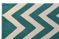 Tapijt DKD Home Decor 160 x 230 x 2 cm Polyester Zig-zag Tweekleurig - thumbnail