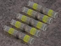 Quadrios 22C464 Stootverbinder Met krimpkous 4.0 mm² 6.0 mm² Volledig geïsoleerd Geel 1 set(s) - thumbnail