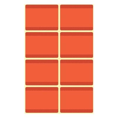 Avery diepvriesetiketten in blister, rood, 40 etiketten