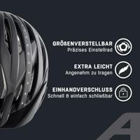 Olympic Sportswear Alpina sports urban helm haga led 55-59 mat zwart - thumbnail