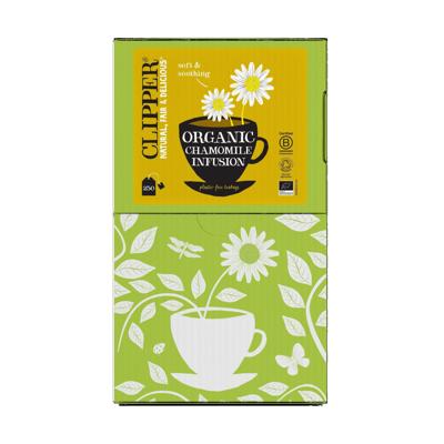 Thee Clipper infusion chamomile bio 250 zakjes