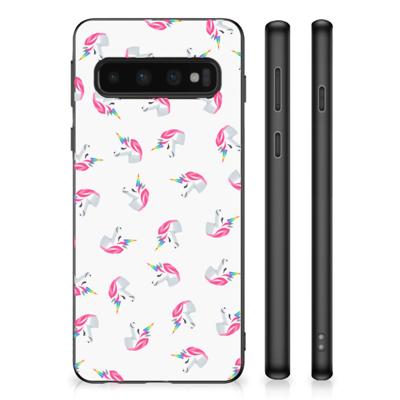 Bumper Case voor Samsung Galaxy S10 Unicorns