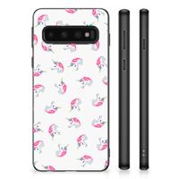 Bumper Case voor Samsung Galaxy S10 Unicorns - thumbnail