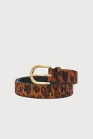 Fabienne Chapot Hairy Belt | Burnt Sugar/Black - thumbnail