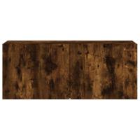 Tv-meubel wandgemonteerd 100x30x41 cm gerookt eikenkleurig - thumbnail