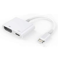 E-Gin-LTH-002 8 Pin digitale AV naar HDMI Adapter + USB-poort voor VGA-1080P HD TV Display scherm apparaat opladen - thumbnail