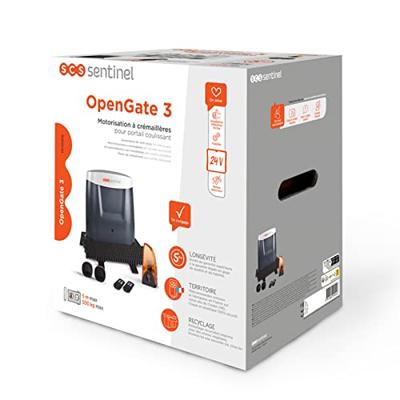 24V Crémailleres Motor voor schuifpoort - Opengate 3 - SCS Sentinel