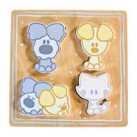 Woezel en Pip Houten Puzzel 4 Stukjes - thumbnail