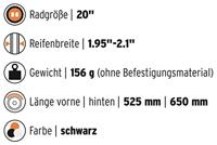Sks stel spatborden 20" velo 55 kids opsteek - thumbnail