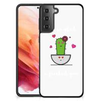 Samsung Galaxy S21 Hoesje Cactus Glad - thumbnail