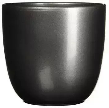 Bloempot Pot rond es/10.5 tusca 11 x 12 cm antraciet Mica - Mica decorations