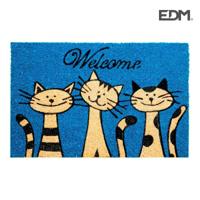 Deurmat EDM 74764 Blauw 60 x 40 cm Rechthoekig - thumbnail