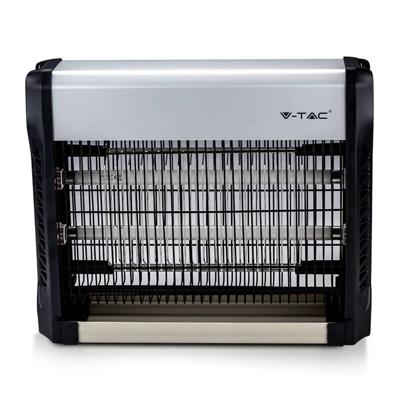 V-TAC VT-3216 11179 Insectenvernietiger UV-lamp 16 W (Ø x h) 354 mm x 93.5 mm Aluminium, Zwart 1 stuk(s)
