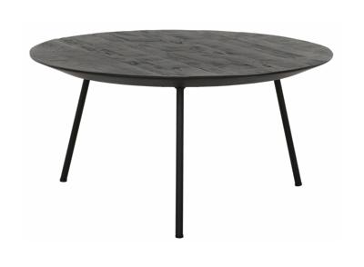 DTP Home Salontafel 'Jupiter' Teakhout, 60cm, kleur Zwart