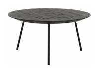 DTP Home Salontafel 'Jupiter' Teakhout, 60cm, kleur Zwart - thumbnail