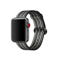 Apple Woven Nylon Apple Watch 38mm / 40mm / 41mm Black Stripe - thumbnail