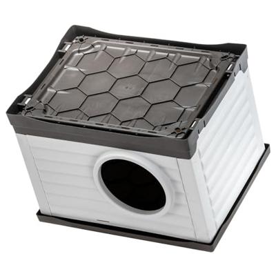 Ferplast - Honden en Kattenkennel Outdoor - Konijnenhok - Stevig gerecycled kunststof - PETVILLA 60, 54 x 43 x h 38,5 cm