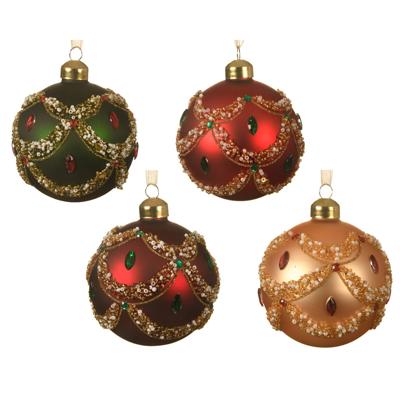 Kerstbal glas d8 cm a4 I KSD - Ksd