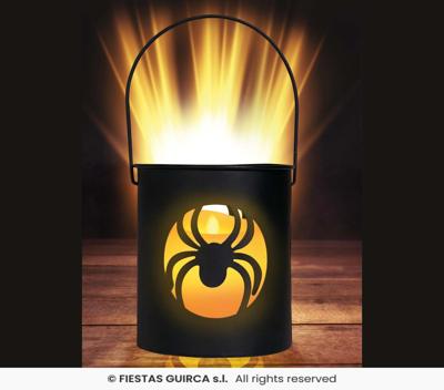 Lantaarn Spin met Led (10x9cm)