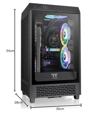 Thermaltake The Tower 200 Mini-tower PC-behuizing Zwart