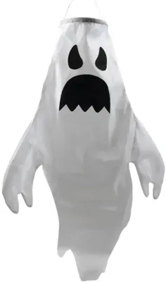 Halloween hanger geest 110cm wit