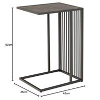 Bendt Laptoptafel 'Esme' Marmerlook, 43 x 35cm - thumbnail