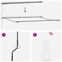 Luifel automatisch uittrekbaar 400x300 cm bordeauxrood - thumbnail