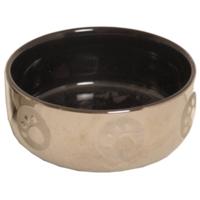 Boon Eetbak royal zilver/zwart 13cm - thumbnail