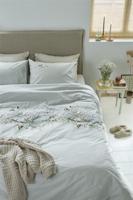 Marjolein Bastin Viburnum Dekbedovertrek Grijs - thumbnail