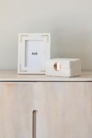 Fotolijsten Home ESPRIT Wit Gouden Blik Marmer Natuurlijk Shabby Chic 20 x 2 x 25 cm - thumbnail