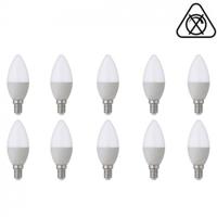LED Lamp 10 Pack - E14 Fitting - 6W - Helder/Koud Wit 6400K - thumbnail