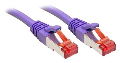 LINDY 47828 RJ45 Netwerkkabel, patchkabel CAT 6 S/FTP 10.00 m Violet Snagless 1 stuk(s)
