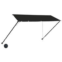 Luifel uittrekbaar met LED 300x150 cm antraciet - thumbnail