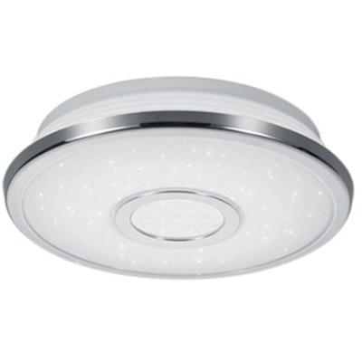 LED Plafondlamp 12W - Warm Wit 3000K - Dimbaar - Chroom - Sterlicht