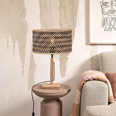 GOOD&MOJO Tafellamp 'Java' Bamboe, 38cm, kleur Naturel/Zwart GOOD&MOJO Tafellamp 'Java' Bamboe, 38cm, kleur Naturel/Zwart