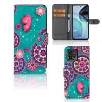 Motorola Moto G72 Hoesje Cirkels en Vlinders - thumbnail