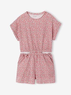 Jersey combishort meisjes ecru