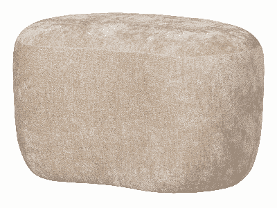 WOOOD Organische Poef 'Popular' Chenille, kleur Naturel