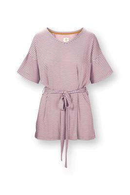 Pip Studio Tonya Top Korte Mouw Little Sumo Stripe Lila M