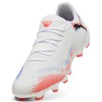 PUMA Future 8 Play Gras / Kunstgras Voetbalschoenen (MG) Wit Felrood Blauw - thumbnail