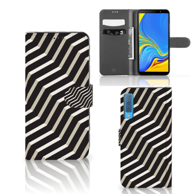 Samsung Galaxy A7 (2018) | Book Case | Illusion | Portemonnee hoesje Samsung Galaxy A7 (2018) | Book Case | Illusion | Portemonnee hoesje